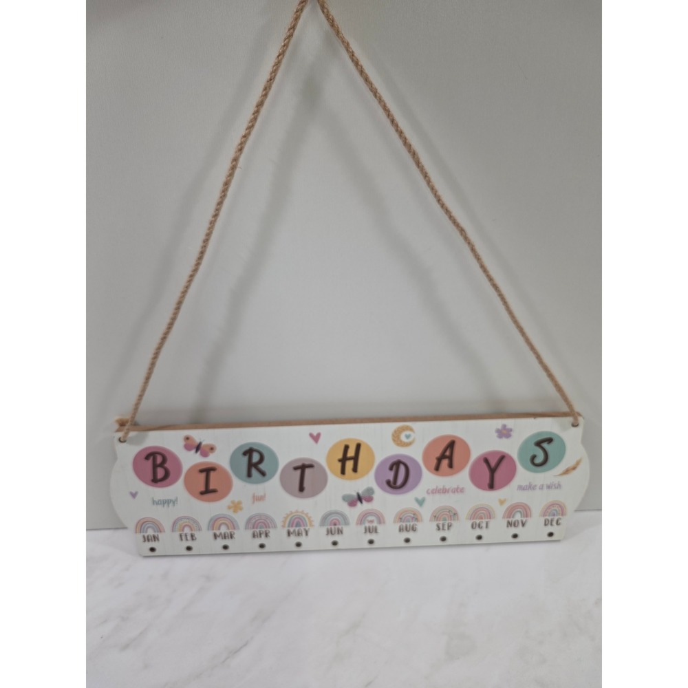 Craftcore Birthday Reminder Decor Wall Hanging Wood Plaque  DIY Grandma Gift